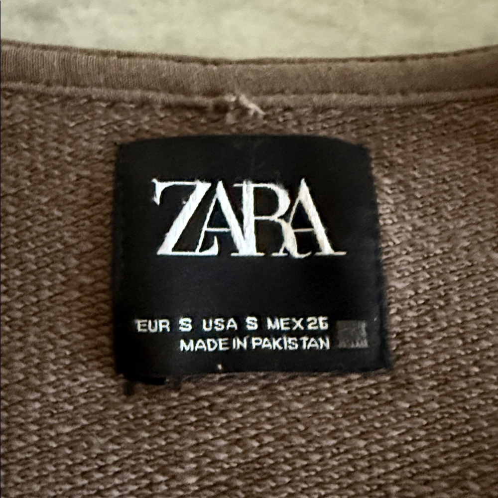 Zara Oversized Plush Ponte V-neck Pullover - Picture 6 of 7